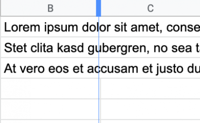 thumbnail image showing cells with text overflow